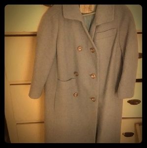 Light blue long overcoat